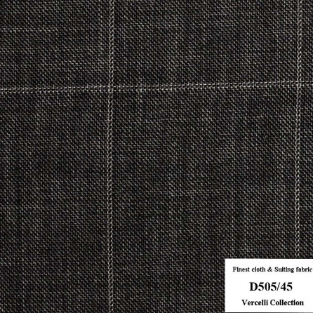 D505/45 Vercelli CXM - Vải Suit 95% Wool - Nâu Caro